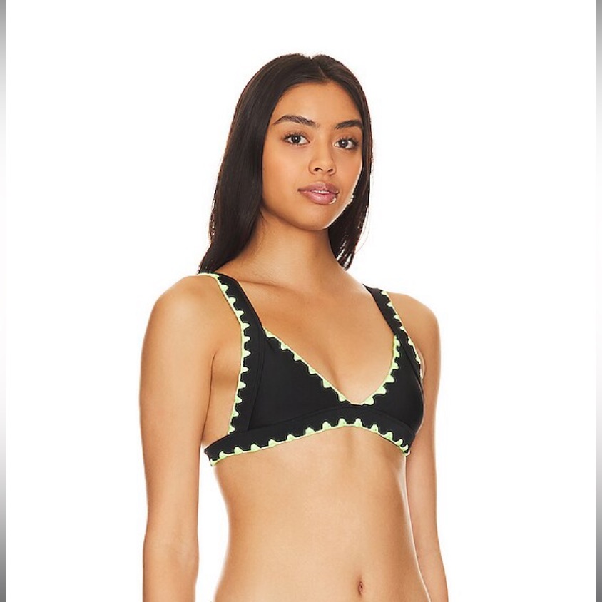 Adrift Top In Black & Green Lovers And Friends